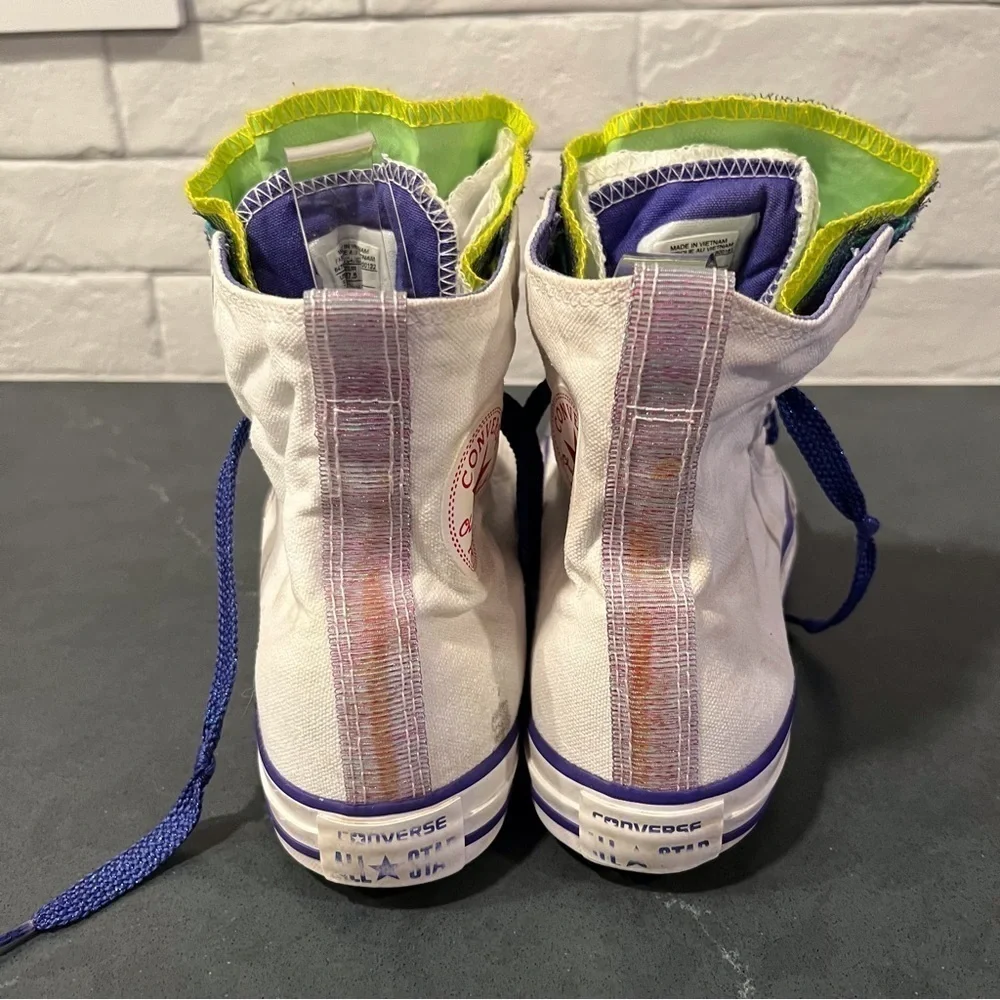 Converse sz 7 Party hi All Stars sneakers - Picture 15 of 16